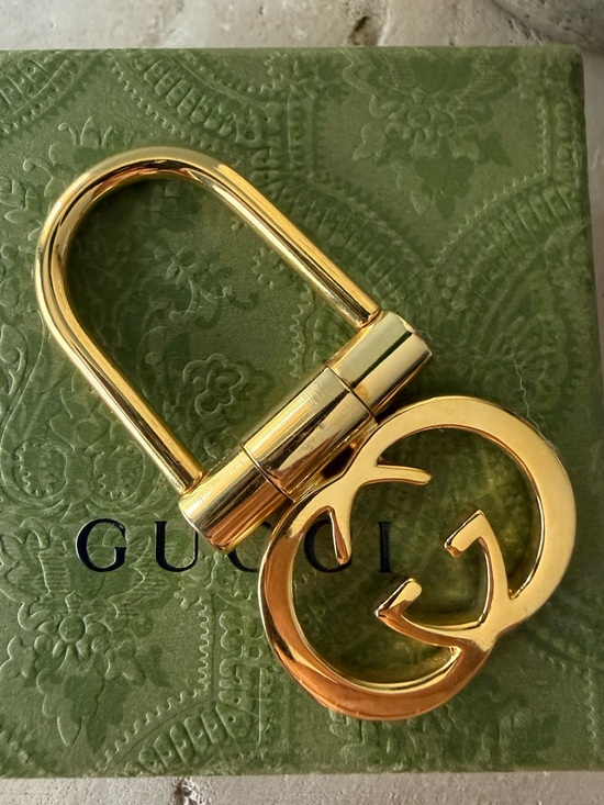 Gucci Accessories - Gucci Gold Interlocking GG Key Ring